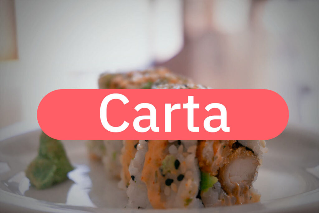 Sushi la llarga carta